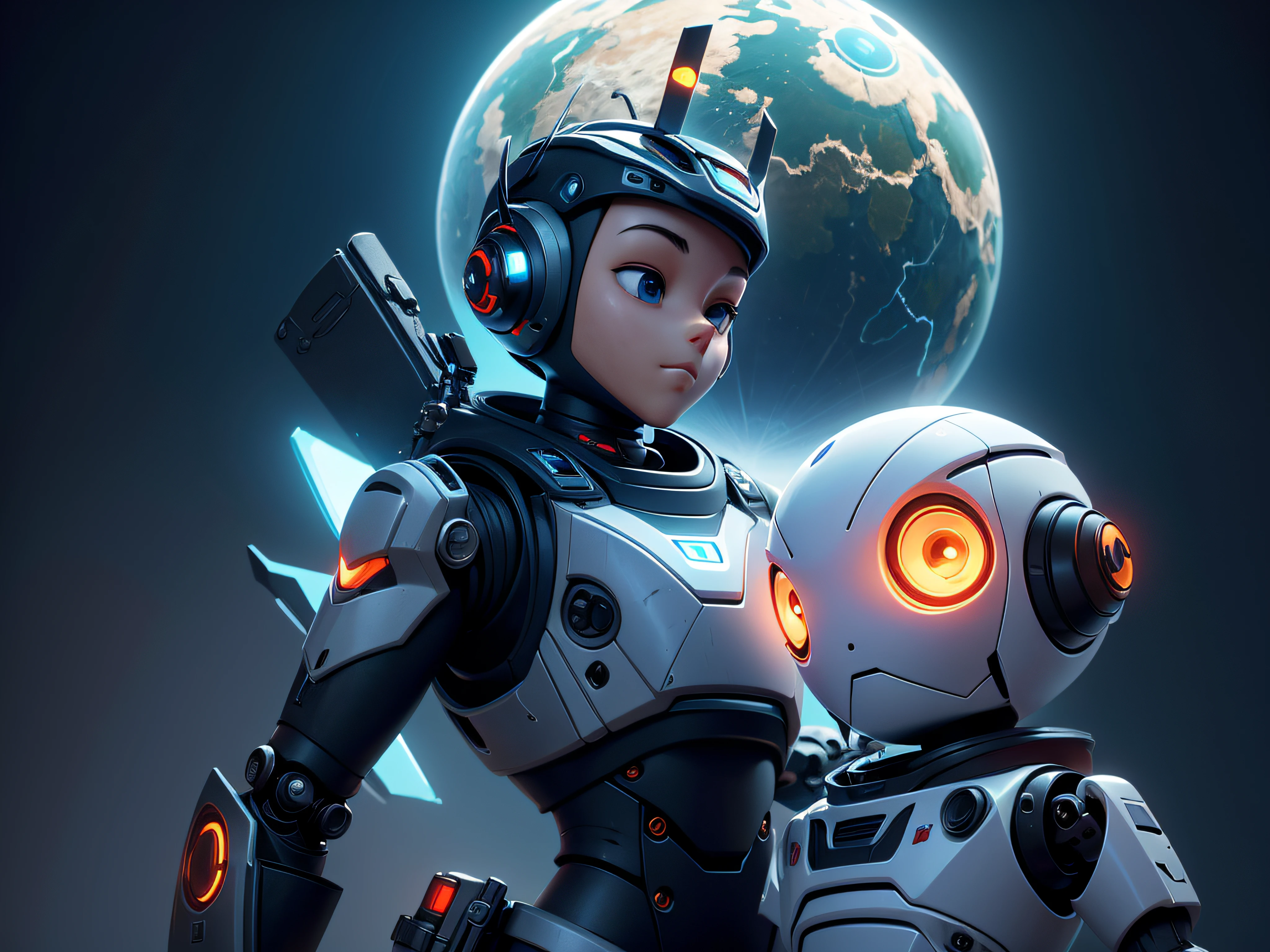 a charismatic and adventurous young robot named Max, who dreams of exploring beyond the city