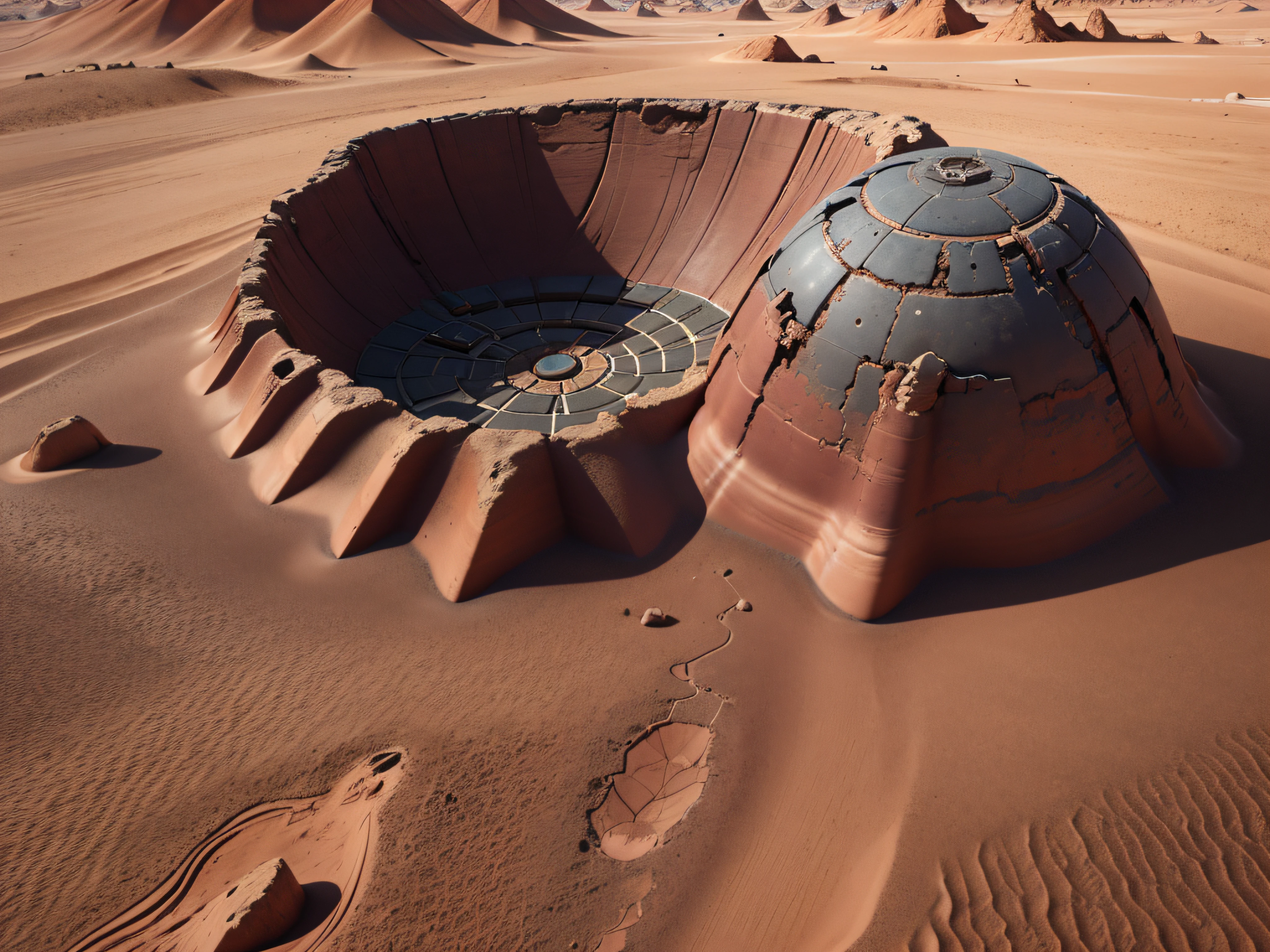an ancient artifact buried beneath the Martian soil - an alien technology that holds the key to the planet's past