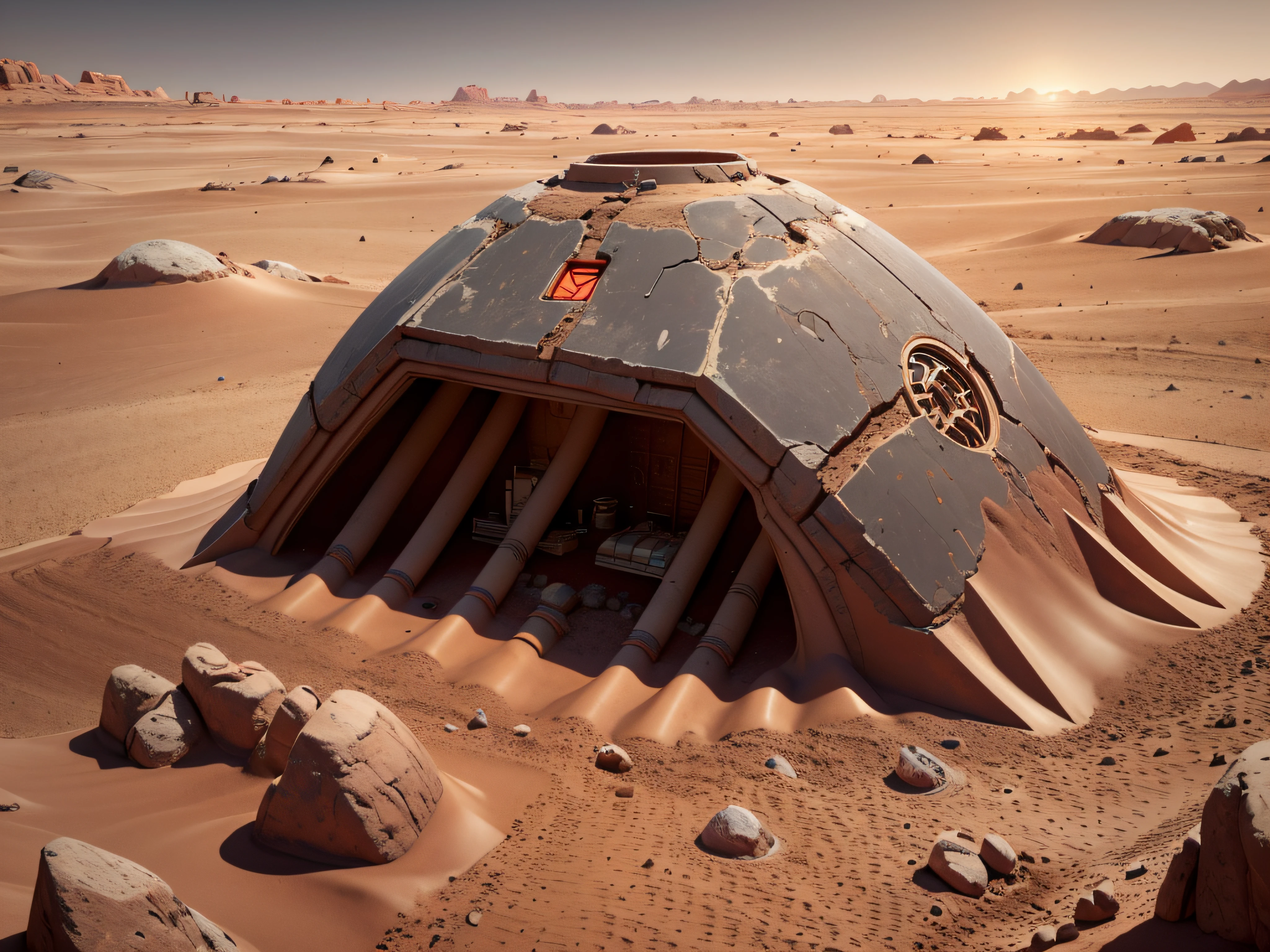 an ancient artifact buried beneath the Martian soil - an alien technology that holds the key to the planet's past