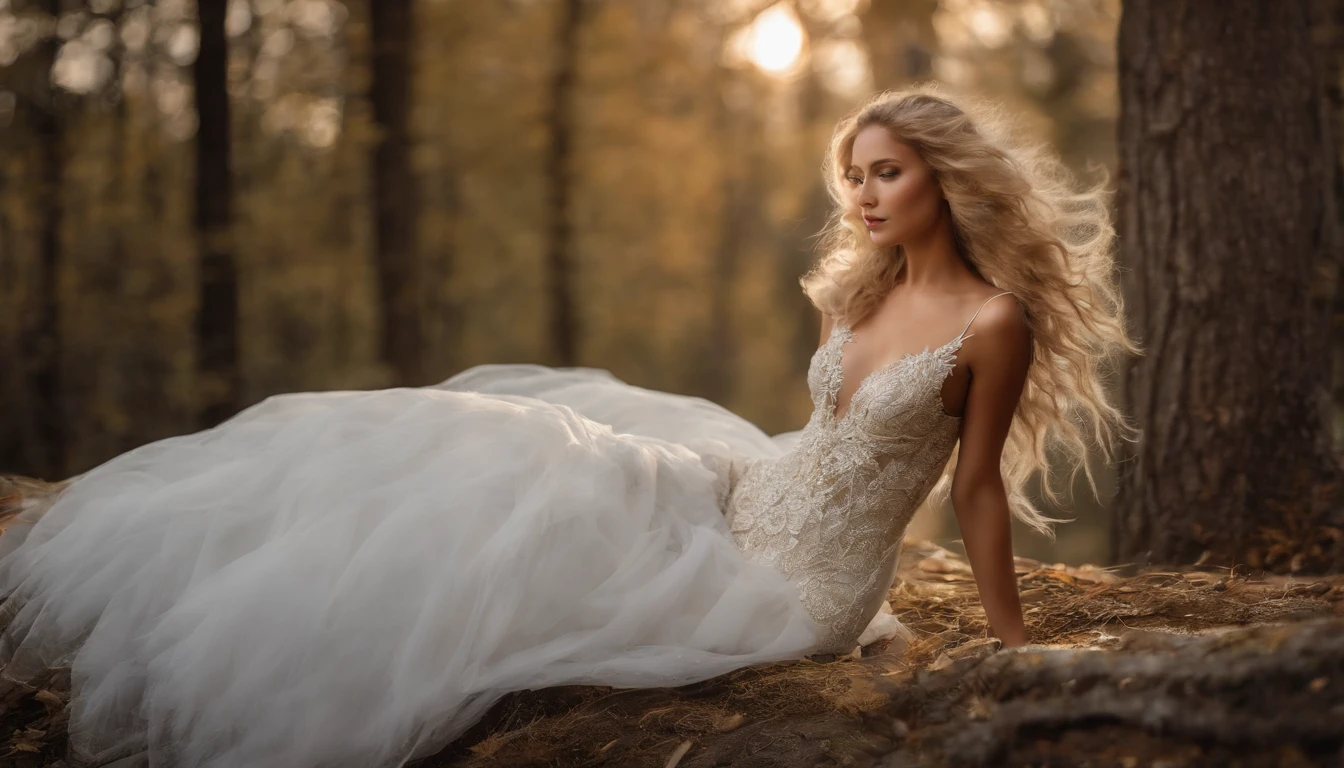 A beautiful female angel, beautiful, with long blonde hair, wearing a white and gold lace dress with red boots, with spread luminous wings, floats against the sky. Wings spread wide, The wings are huge, with gorgeously detailed white feathers. Executed in a highly detailed art style with cinematic lighting and high contrast.A female angel on the background of a blue sky. She has a tall and slender physique, angel with thick and luxurious hair, which can be from snow-white to golden. The angel's facial features are ideal and perfect: delicate, with soft lines, expressing divine wisdom and unrivaled beauty. The eyes, large and clear, shimmer with light and reflect infinite kindness and compassion. The angel is dressed in a long transparent dress of fine fabrics that seem to be permeated with light. The dress, decorated with gold and silver embroidery, easily attracts the eye with its grace and beauty. The angel has large wings adorned with white feathers shimmering in the light with beau