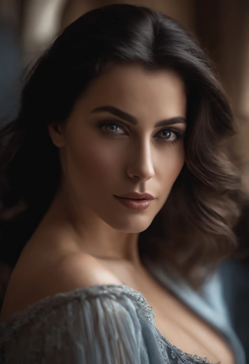 I would like to see the creation of a hyper-realistic image of a 25-year-old dark-haired woman named Léa. She should have elegant curves and a beautiful bust. Elle sera totalement nue. regard droit devant. The image must be ultra-high definition (UHD) et avoir l'apparence d'une photo prise par un photographe professionnel, with a high level of detail, especially an extremely detailed face. seins nue, Place it in a cruise frame on a boat, avec une vue impressionnante. vue des fesses, ass, Nipples.