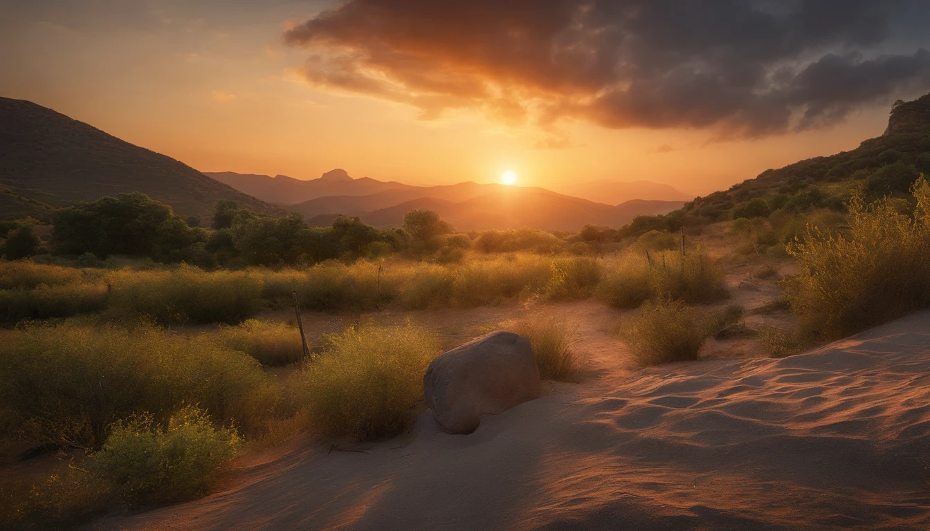 Jesus Cristo orando de joelhos ao amanhecer., Ultra HD | | | |, Realistic, vivid colors, altamente detalhado, Desenho UHD, caneta e tinta, perfect composition, Beautiful insanely detailed octane rendering Trend in ArtStation, 8k artistic photography, arte conceitual fotorrealista,