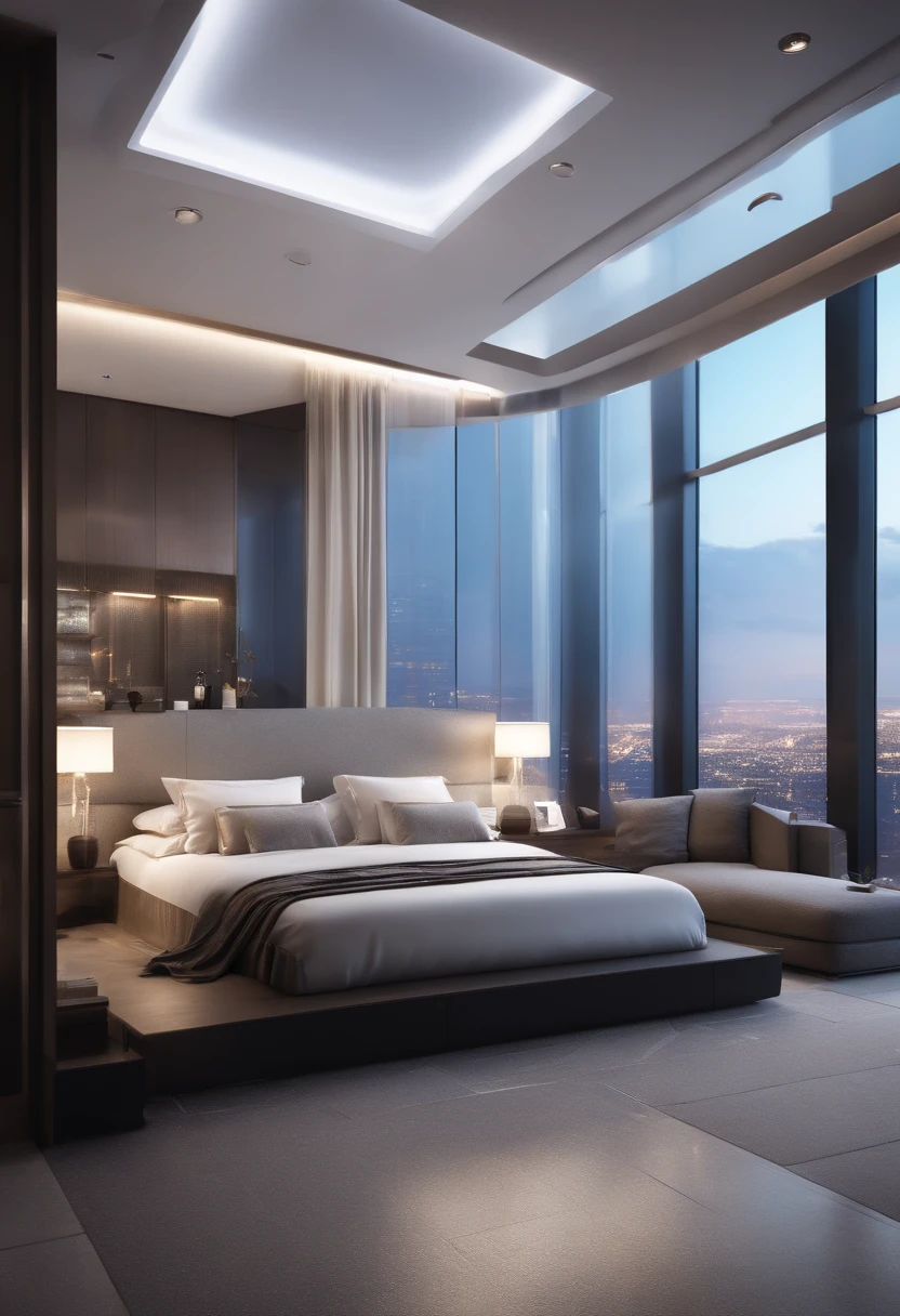 (highres:1.2),(realistic:1.37),(HDR,UHD,ultra-detailed),(professional),(vivid colors),(bokeh),(interior),(sci-fi),(luxurious bedroom),(furniture),(space hotel),(futuristic),(stylized lighting),(high-tech gadgets),(floating objects),(glass walls),(ambient music),(extravagant decor),(reflective surfaces),(sleek designs),(lush fabrics),(expansive space),(premium amenities),(panoramic views),(unreal architecture),(fashionable artwork),(futuristic architecture),(geometric patterns),(advanced technology),(automated systems),(innovative materials),(cosmic theme),(modernistic aesthetics),(elegant fixtures),(dynamic holograms),(plush cushions),(state-of-the-art facilities),(sophisticated atmosphere),(galactic view),(contemporary design),(minimalistic furniture),(ceramic tiles),(metallic accents),(monochromatic palette),(neon lights),(stunning vistas),(stellar constellation),(virtual reality immersion),(chromatic aberration),(hyper-realistic details),(immersive experience),(infinity pool)
