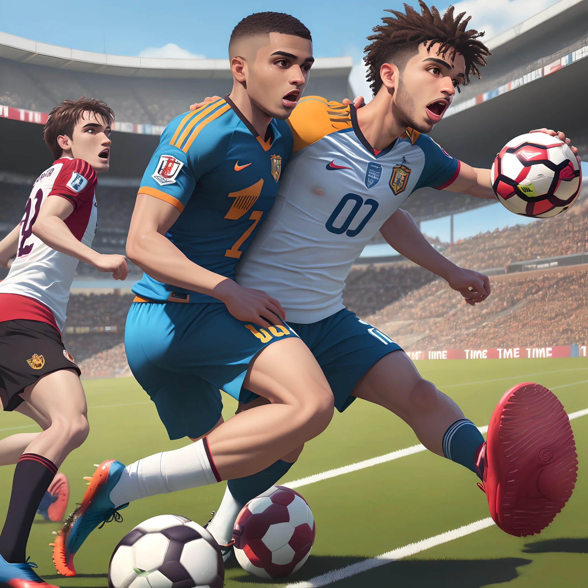 Desenhar um simbolo com uma empilhadeira para time de futebol