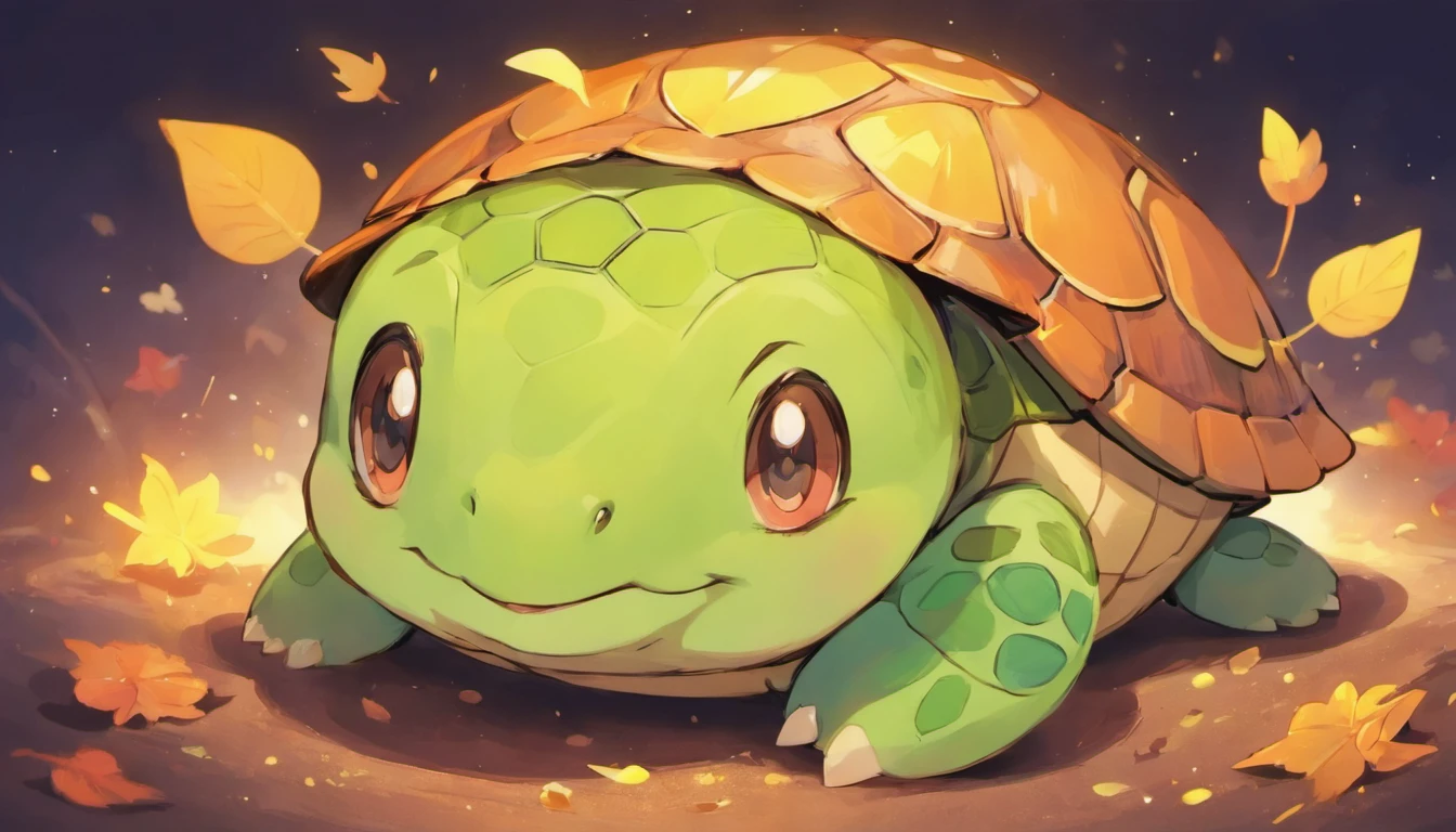 happy cute halloween themed turtle