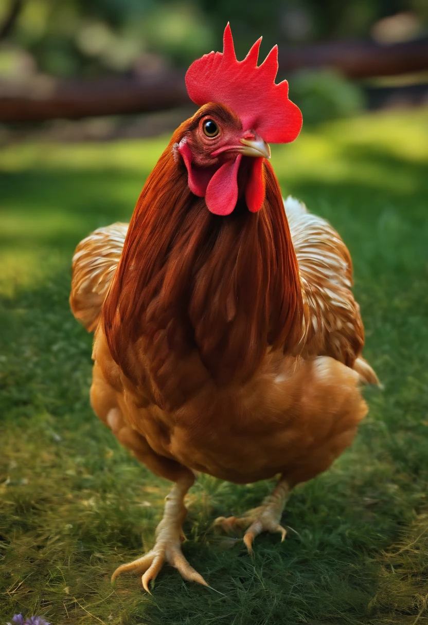 surprised chicken, 3d