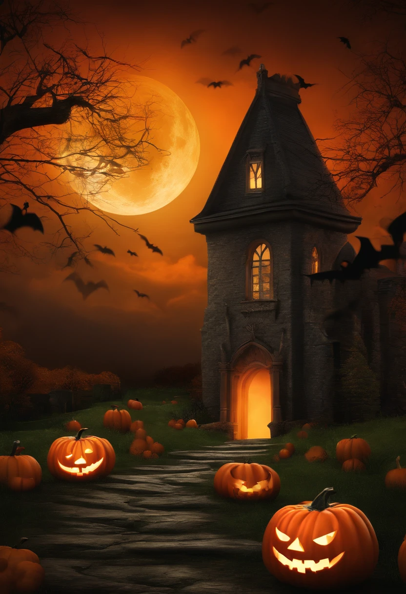 fundo halloween a noite melhor qualidade