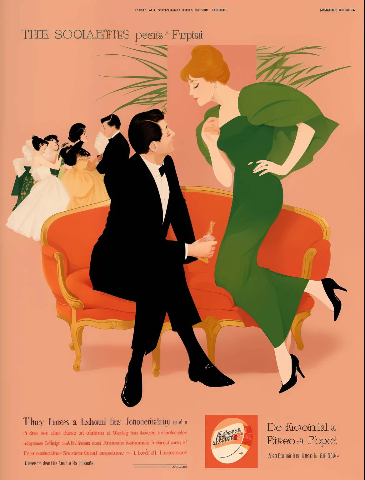 Affiche festival d'operettes : " La Veuve Joyeuse "