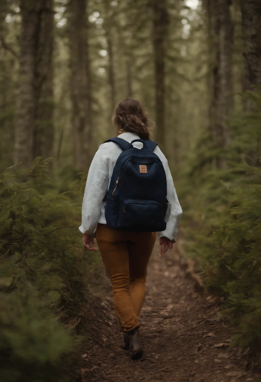 mulher arafed com uma mochila olhando para fora sobre uma montanha, a still of an ethereal, egotistical, still from a music video, Videoclipe oficial, Imagens editoriais, poetic, ainda do filme, youtube video screenshot, oficial, super realista", Pictorial, foco curto, filme promocional ainda, Thom Yorke Perdido, emocional, Ainda do filme A Chegada