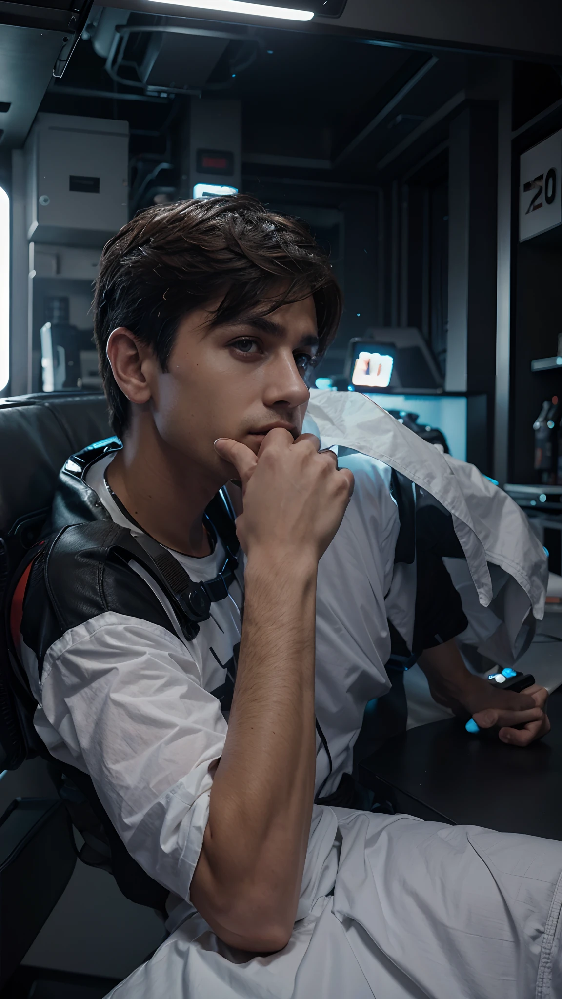 Change background Cyberpunk, handsome boy , realistic face, 8k ultra realistic