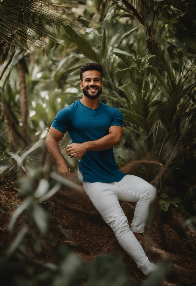 Homem sorridente na camisa azul com um fundo branco, Riyahd Cassiem, icaro carvalho, Brandon, Mohamed Chahin, caio santos, Jorge Pemba, foto headshot, Mohamed Reda, david rios ferreira, andy worhol, Anton, ariel perez, prata, imagem profissional, Nick Silva, daniel mirante, imagem do avatar