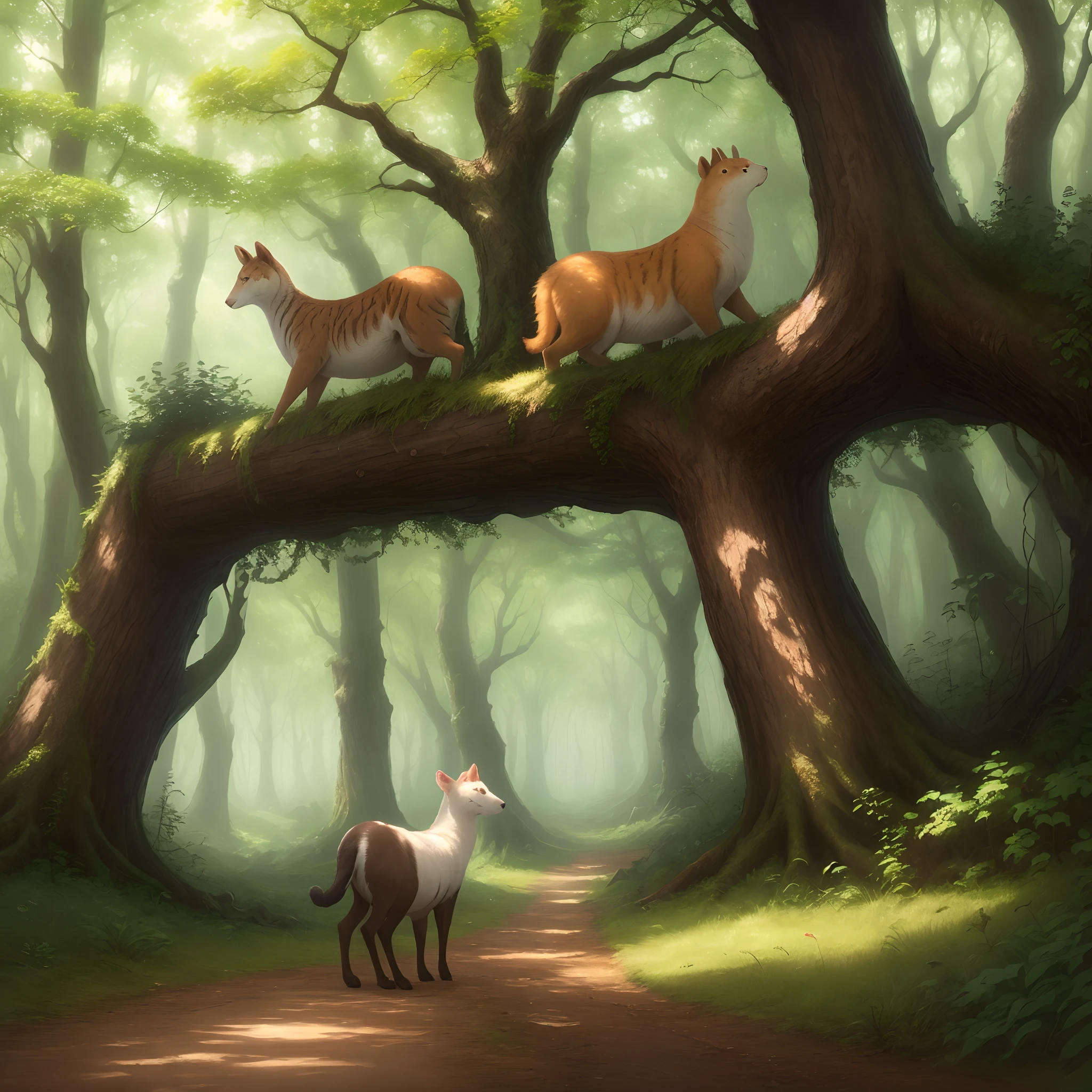 Forest with animals
