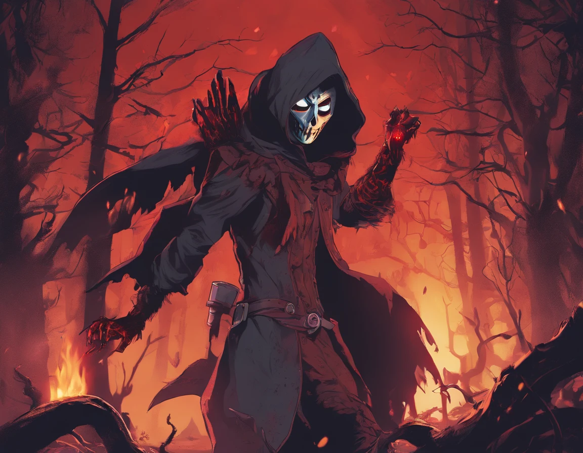 (best quality,4k,8k,highres,masterpiece:1.2),ultra-detailed,(realistic,photorealistic,photo-realistic:1.37),female,dead by daylight,killer,wearing scary mask,sexy,[murderous,ominous] gaze,dark atmosphere,[suspenseful,terrifying] environment,dimly lit,sharp contrast,dark shadows,distorted shapes,[haunting, eerie] background,unseen lurking presence,creepy [facial expression,smile],blood splatters,spooky [lighting, ambiance],intense focus on the killer,vengeful spirit,[menacing,sharp-edged] weapons,emotionless figure,bloody costume,[sinister,mysterious] aura,macabre theme,gruesome details,nightmarish aesthetic,wicked intentions,nighttime setting,life-like realism,horror flick vibes,night owl vibes,deathly surroundings
