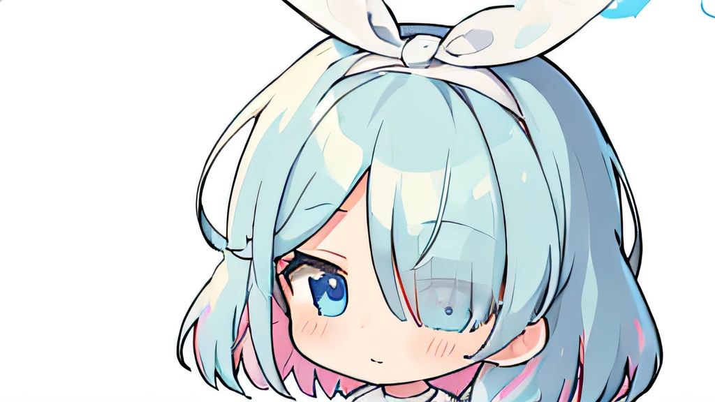 (masutepiece, Best Quality:1), 1girl in, Solo, Chibi, White background