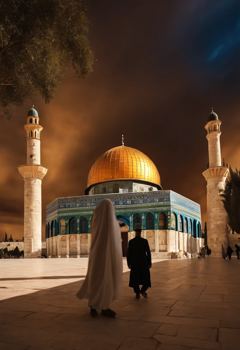 Solider in front of mosque al aqsa