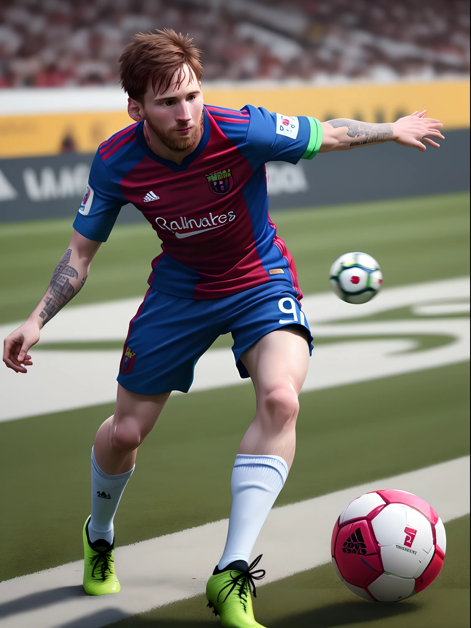 Messi com a camisa do flamengo