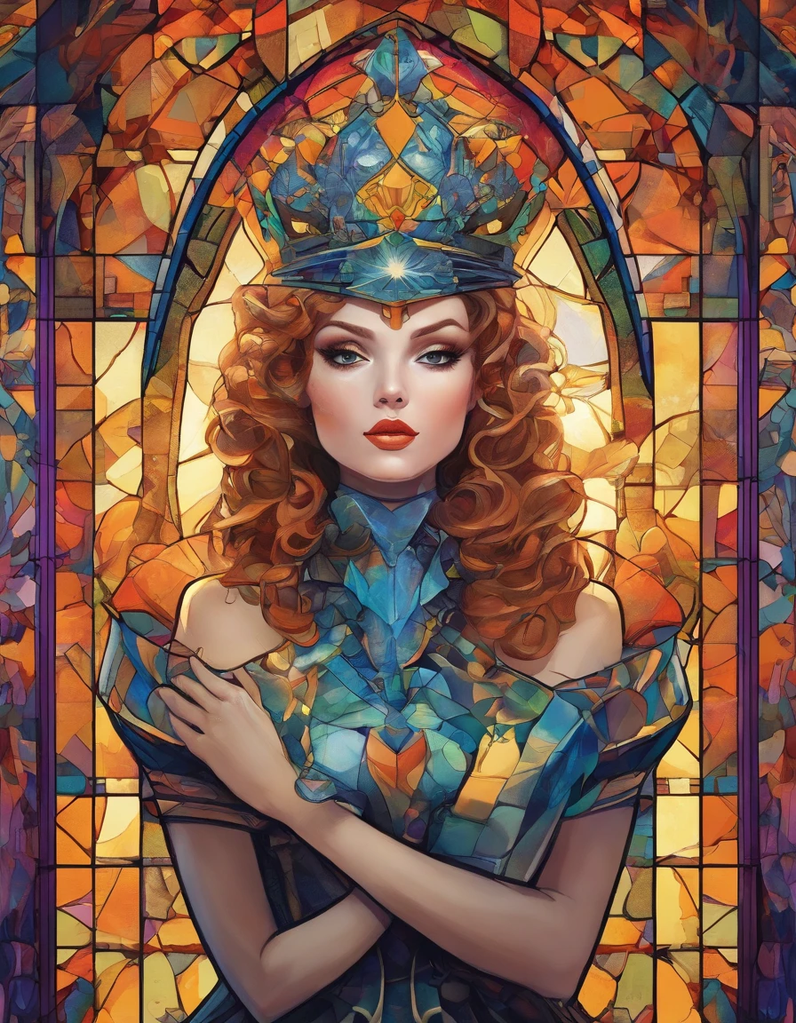Arafed woman in a costume with a mask and a hat, adrian borda, Retrato de una reina cyborg, Karol behind UHD, Photographic portrait of queen's chess piece, Sergei Vasnev, Tomasz Alen Kopera y CGsociety, hyperrealistic fantasy art, Michael Caballo (Motor irreal, Court jester in the Renaissance era, gorgeous digital painting, Awesome Digital Illustration, Adorable pintura digital, Hermosa pintura digital, Impresionante pintura digital, Hermosa obra de arte digital, beautiful digital illustration, amazing digital art, Magnificent digital art, Hermoso arte digital, Arte digital realista 4K, Arte digital realista 4K, Arte digital muy bonito, Pintura digital realista