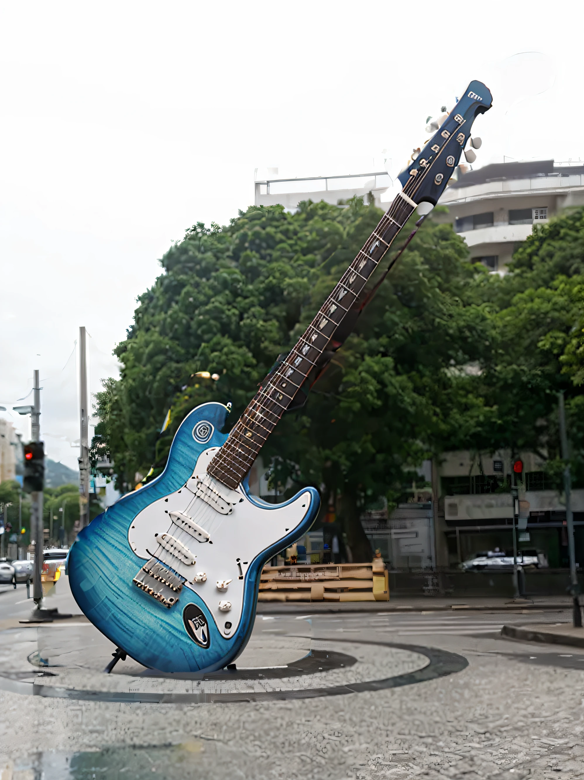 Guitarra do rock in rio ultra realista