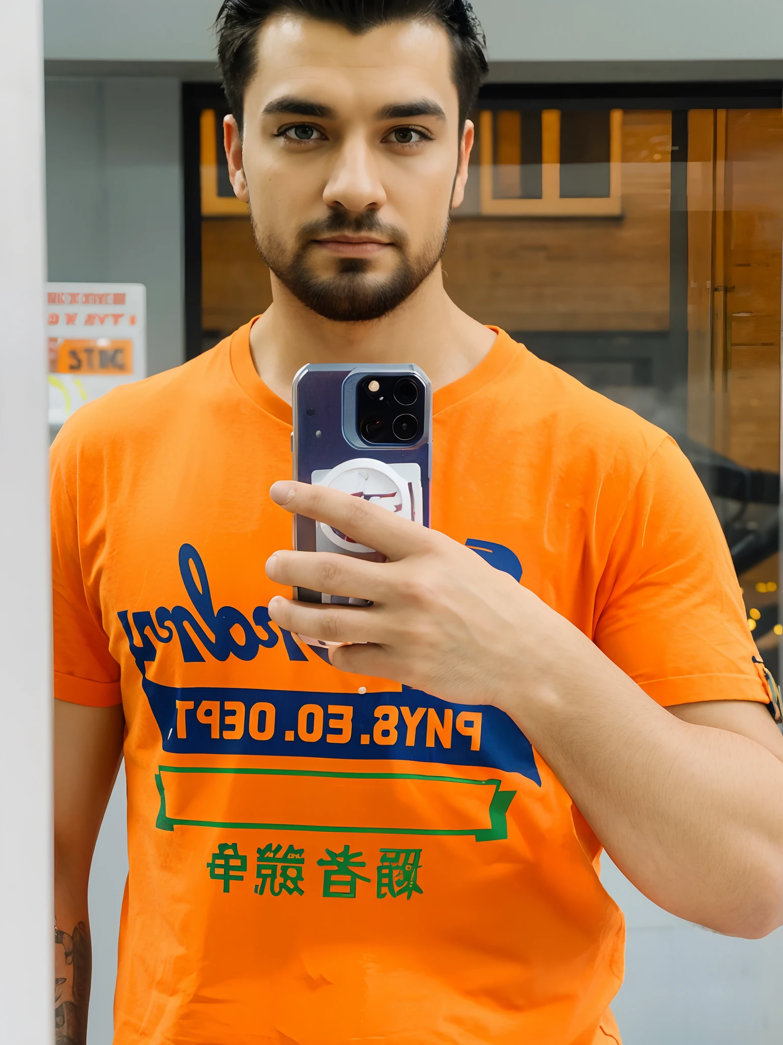 Change background cyber punk handsome boy realistic face