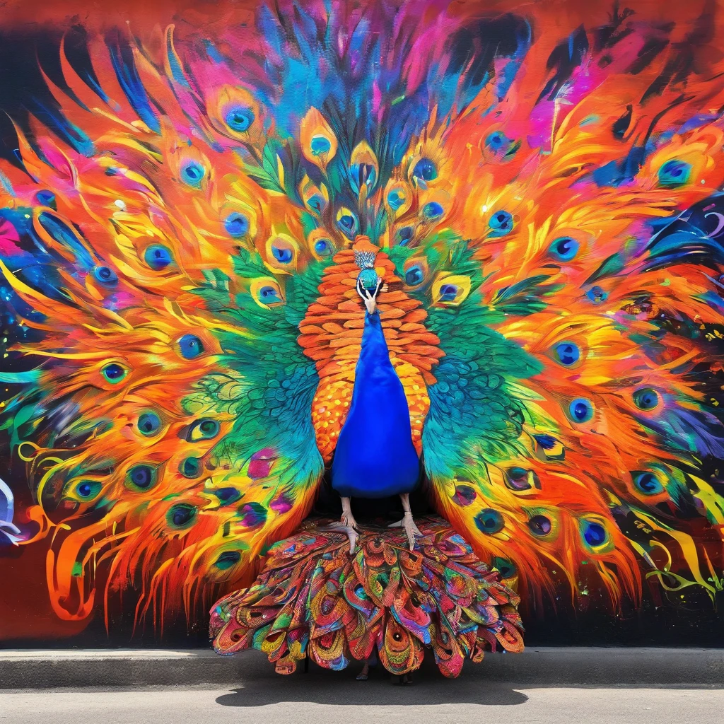 celestial male drag queen,peacock style massive dress,vivid colors,beautiful detailed eyes,beautiful detailed lips,exotic makeup,glittering feathers,sparkling accessories,colorful headpiece,high heels,stunning presence,dramatic lighting,studio photography,ultra-detailed,realistic