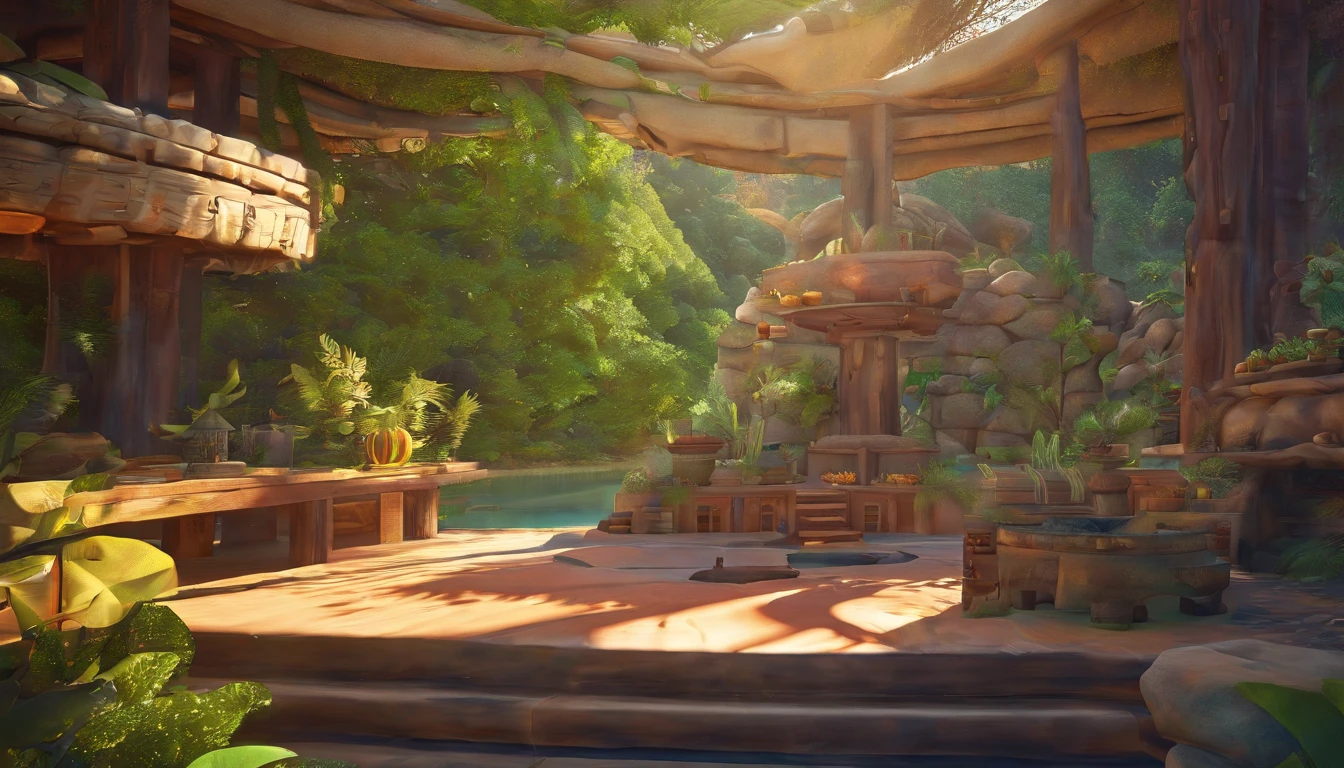 (((Indigenous)))best quality, ultra-high resolution, CG detalhado 4K, piece of master, Corte Divina, Judgment, Indigenous Deuses, mitologia, templo na floresta de diamantes verdes, Tree Palace, Roupas modernas indianas, bille, esthetic, Beautiful image, centralizado na tela