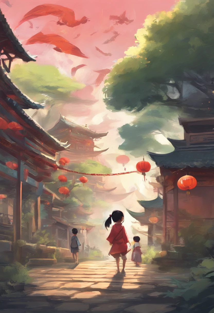 Chinese kids catch week, anime, UHD, best quality