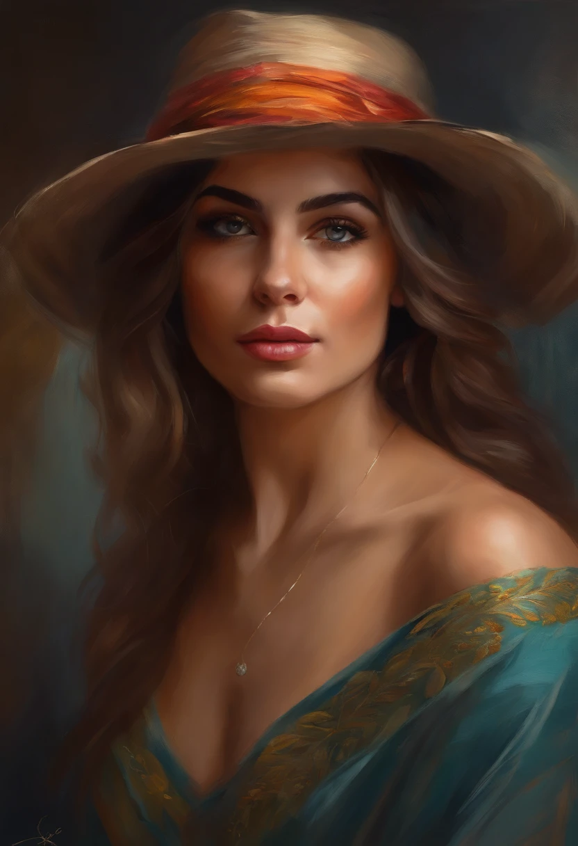 ((speedpaint) +++ Retrato de uma mulher, pintura com faca de paleta, estilo impressionista, Brushstroke technique, Great strokes