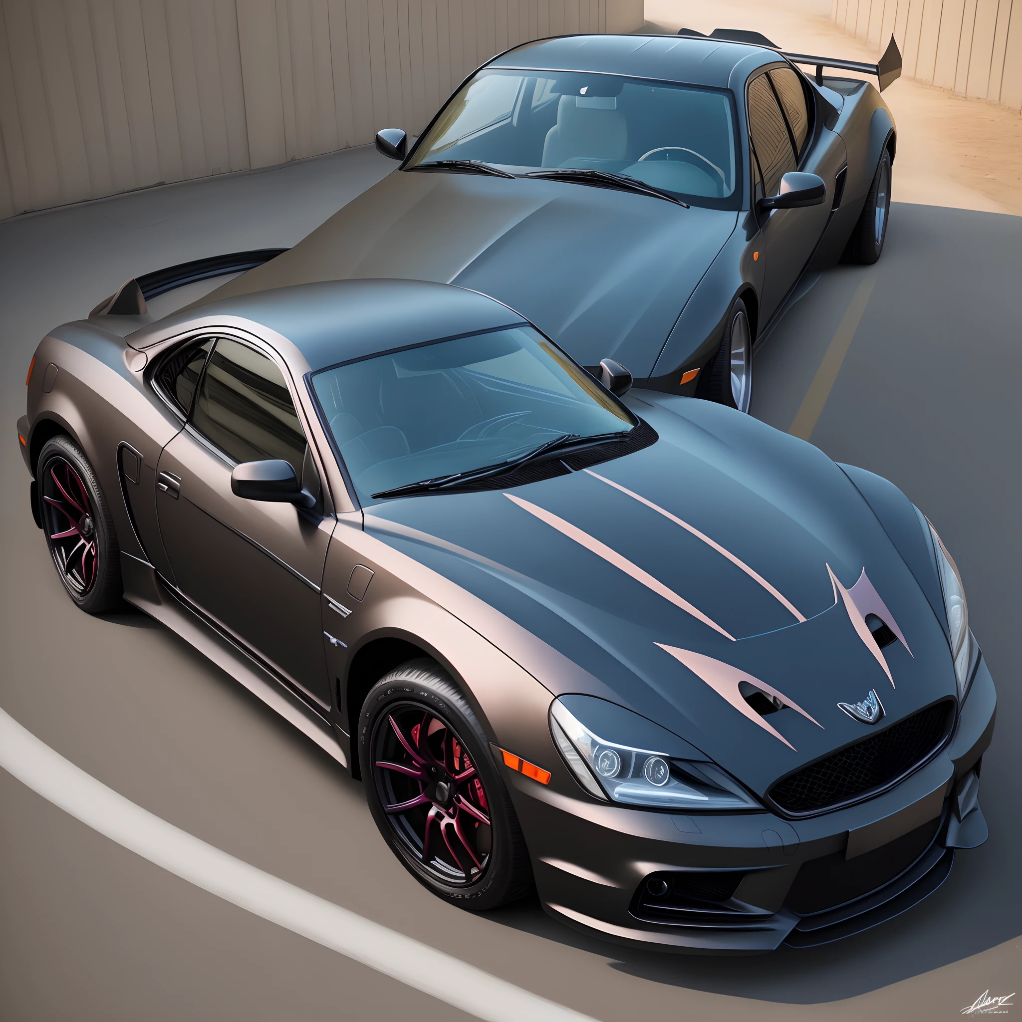 Mom car themed Batmobile