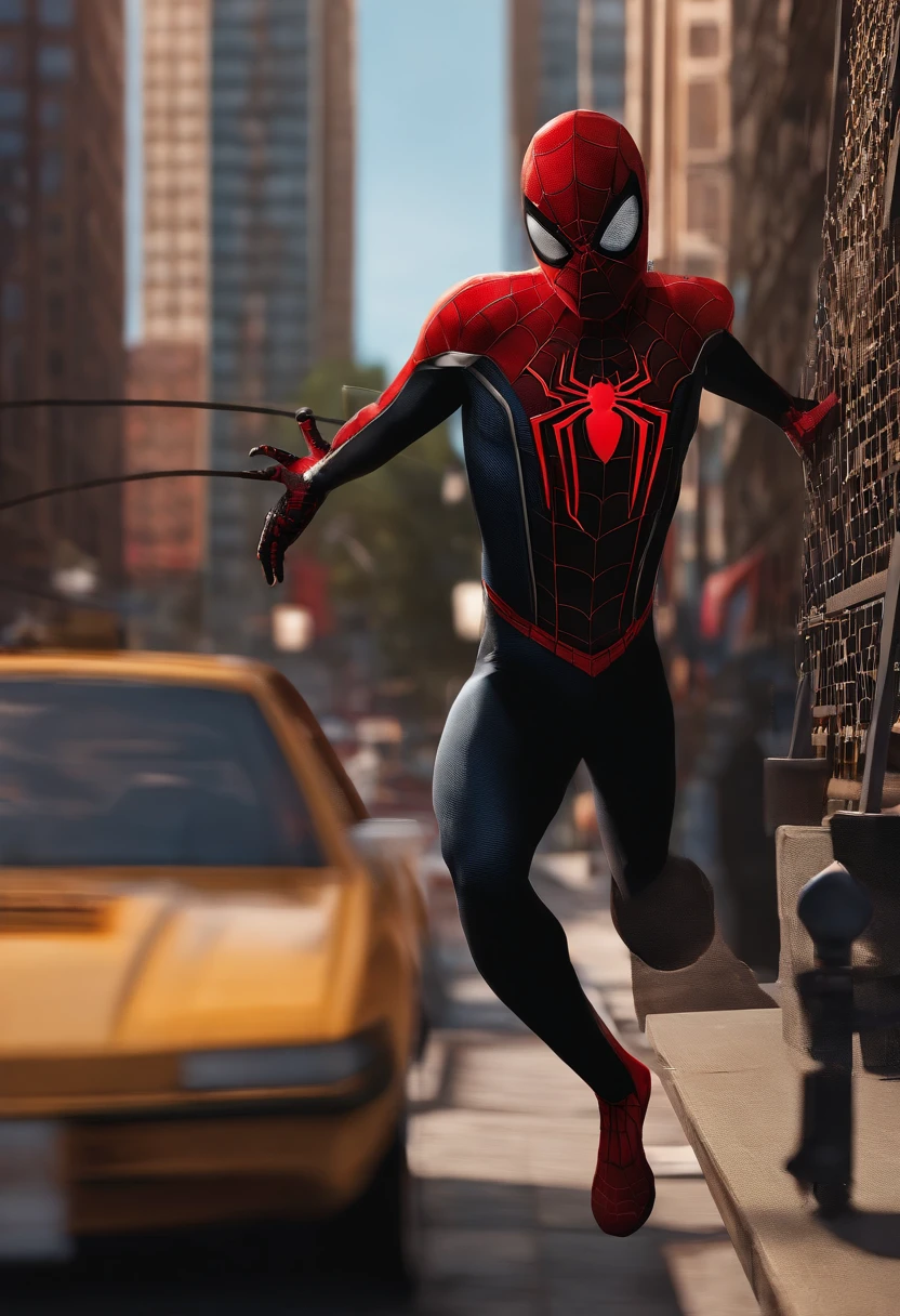 Mulher Homem-Aranha - Aranha - Homem e Aranha - Homem em uma Cidade Escura, spider - estilo de arte verso, no aranhaverso, aranhaverso, no aranhaverso, Estilo futurista Homem-Aranha, Miles Morales!!!, 3840 x 2160, 3840x2160, Miles Morales, hq 4k papel de parede, renderizado em sfm, super detailed rendering