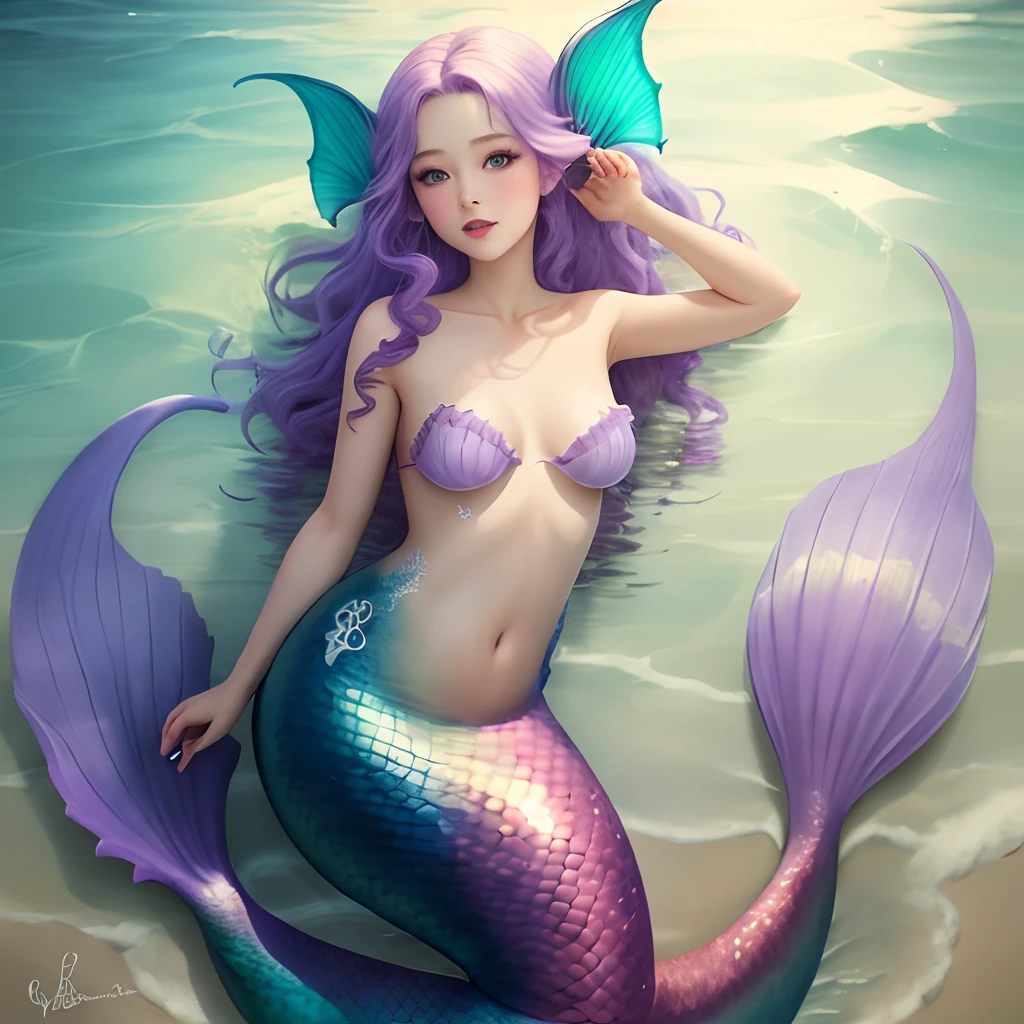 Purple mermaid