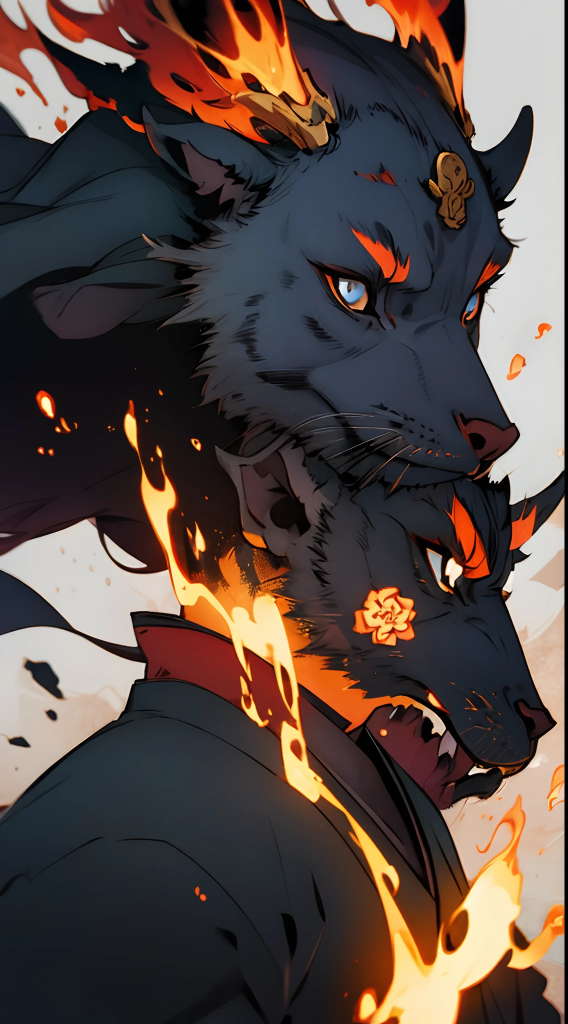 Fire samurai god