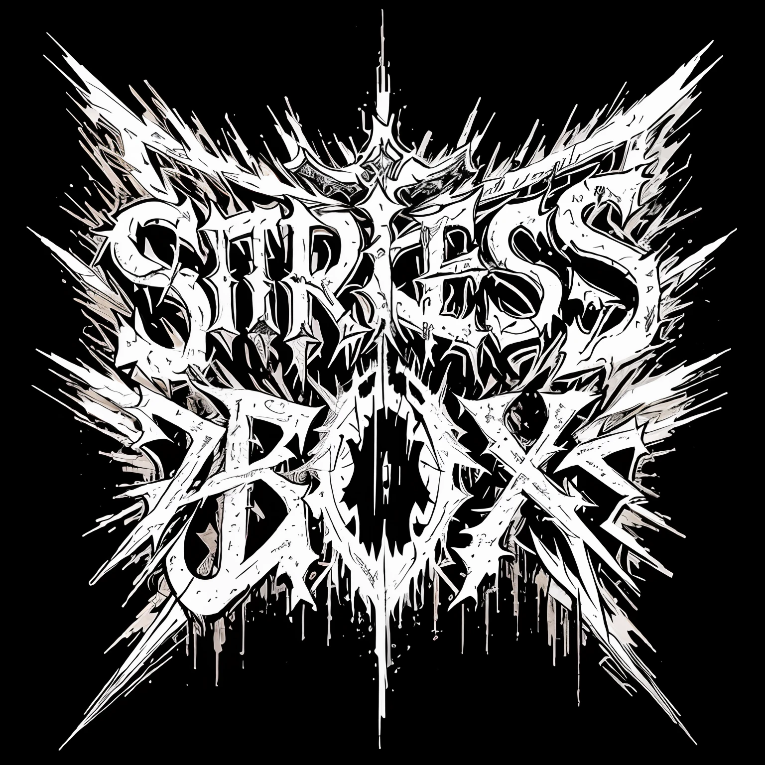 Deathcore logo that spells “stressbox”