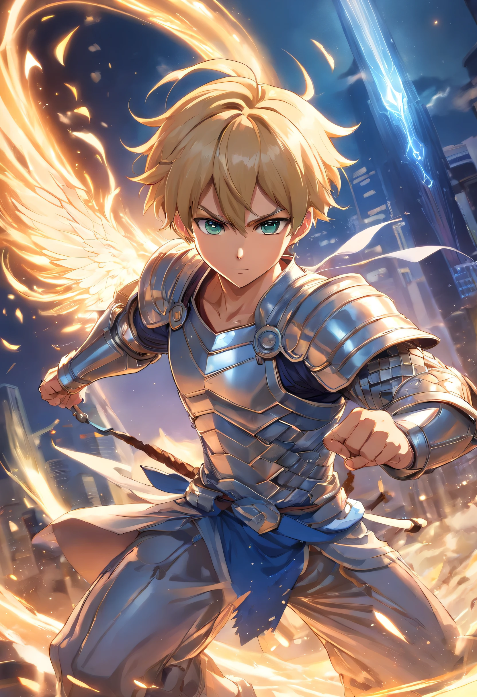 "The scene depicts Scanor, um personagem musculoso e loiro de Nanatsu no Taizai, wearing his silver armor of the Knights of the Zodiac. Seu bigode marcante adiciona um toque de personalidade ao seu rosto determinado. Segurando seu machado com firmeza, Scanor displays his strength and combat skill. O desenho, Made in sleeve style with pencil strokes, captures every detail of Scanor's well-defined muscles, destacando sua robustez e poder. A armadura de prata brilha intensamente ao redor dele, with intricate details and symbols of the zodiac signs, Enhancing His Position as a Fearless Warrior. The backdrop in the background adds a touch of action, while pencil strokes give texture and movement to the drawing. High-definition quality allows you to appreciate every detail, from Scanor's strands of blonde hair to the tense muscles of his body.”
