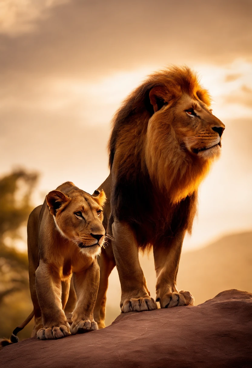 the lion king,Leoas e filhotes