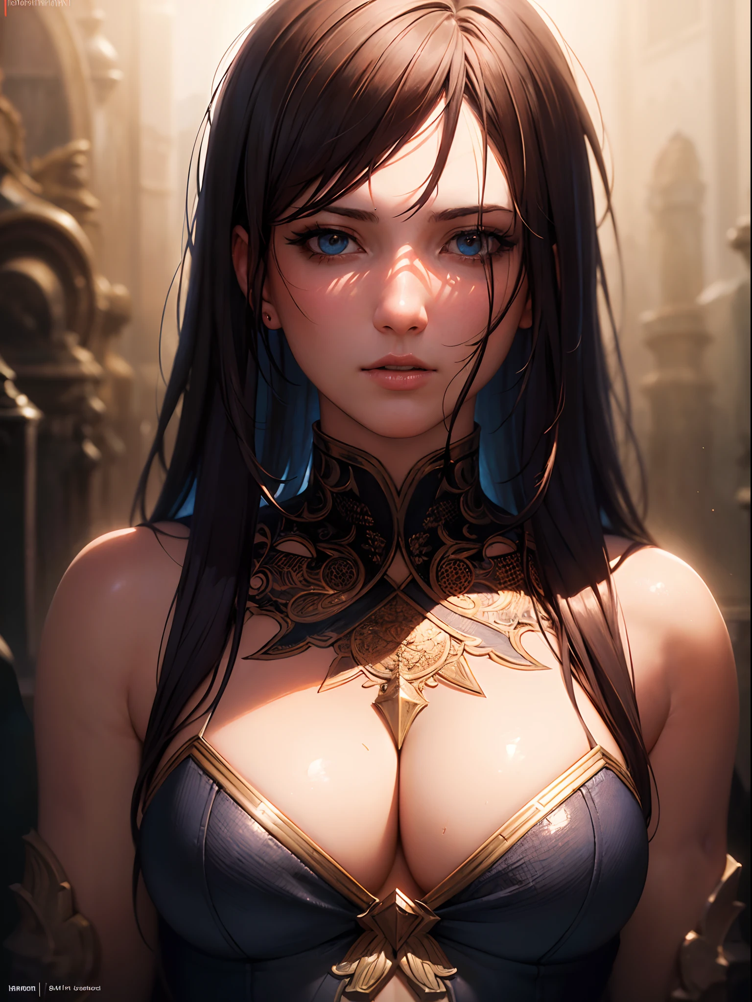 (by Greg Rutkowski: 1.2), (masterpiece) , ((best quality)), (( 8k wallpaper)), ((ultra high resolution)), good composition, (ultra-detailed), illustration, beautiful art, artistic, realistic, {Amazon Warrior}, post-production, high resolution, hyperdetailed, depth of field, HDR, intricate,