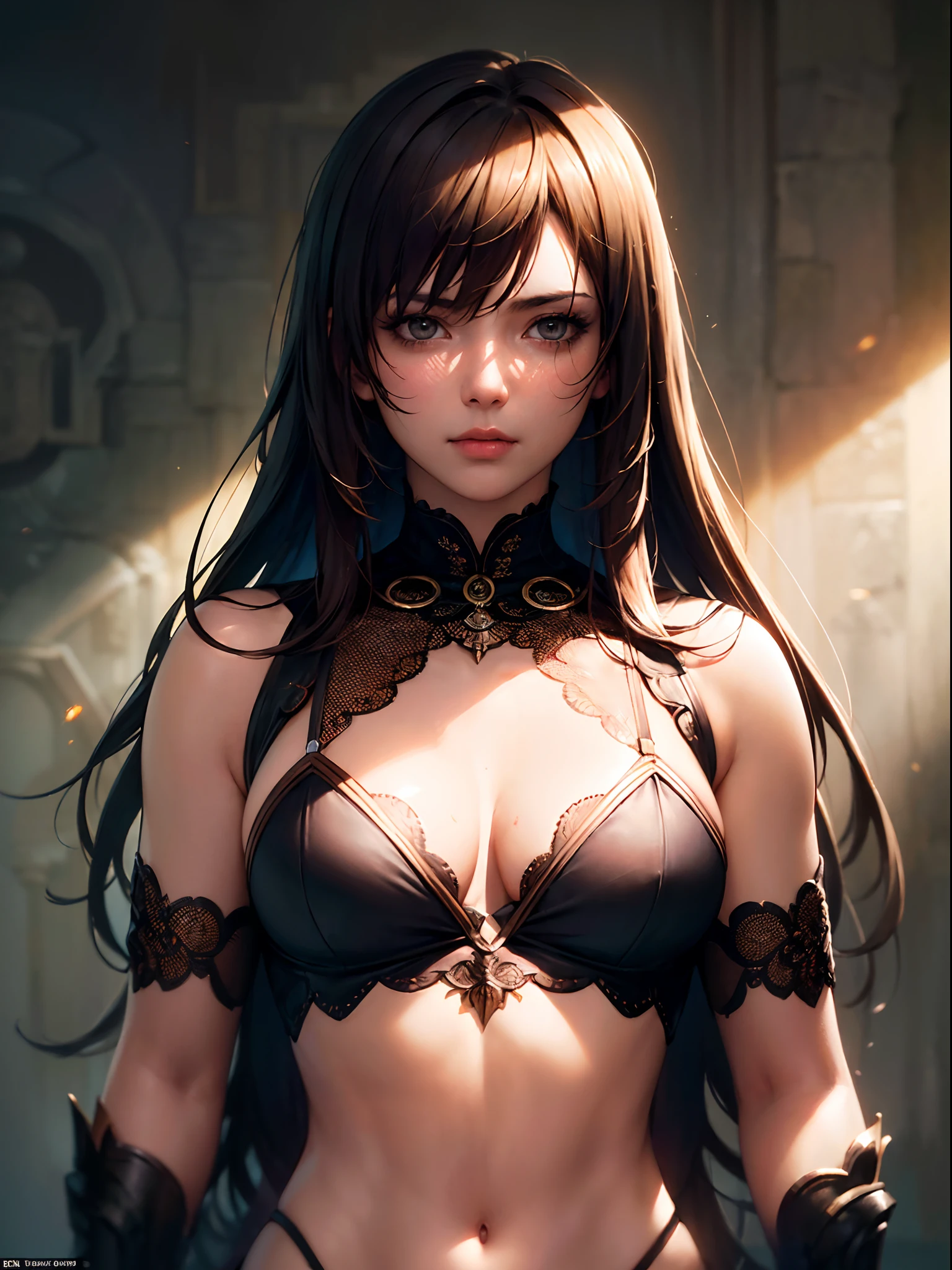 (by Greg Rutkowski: 1.2), (masterpiece) , ((best quality)), (( 8k wallpaper)), ((ultra high resolution)), good composition, (ultra-detailed), illustration, beautiful art, artistic, realistic, {Amazon Warrior}, post-production, high resolution, hyperdetailed, depth of field, HDR, intricate,