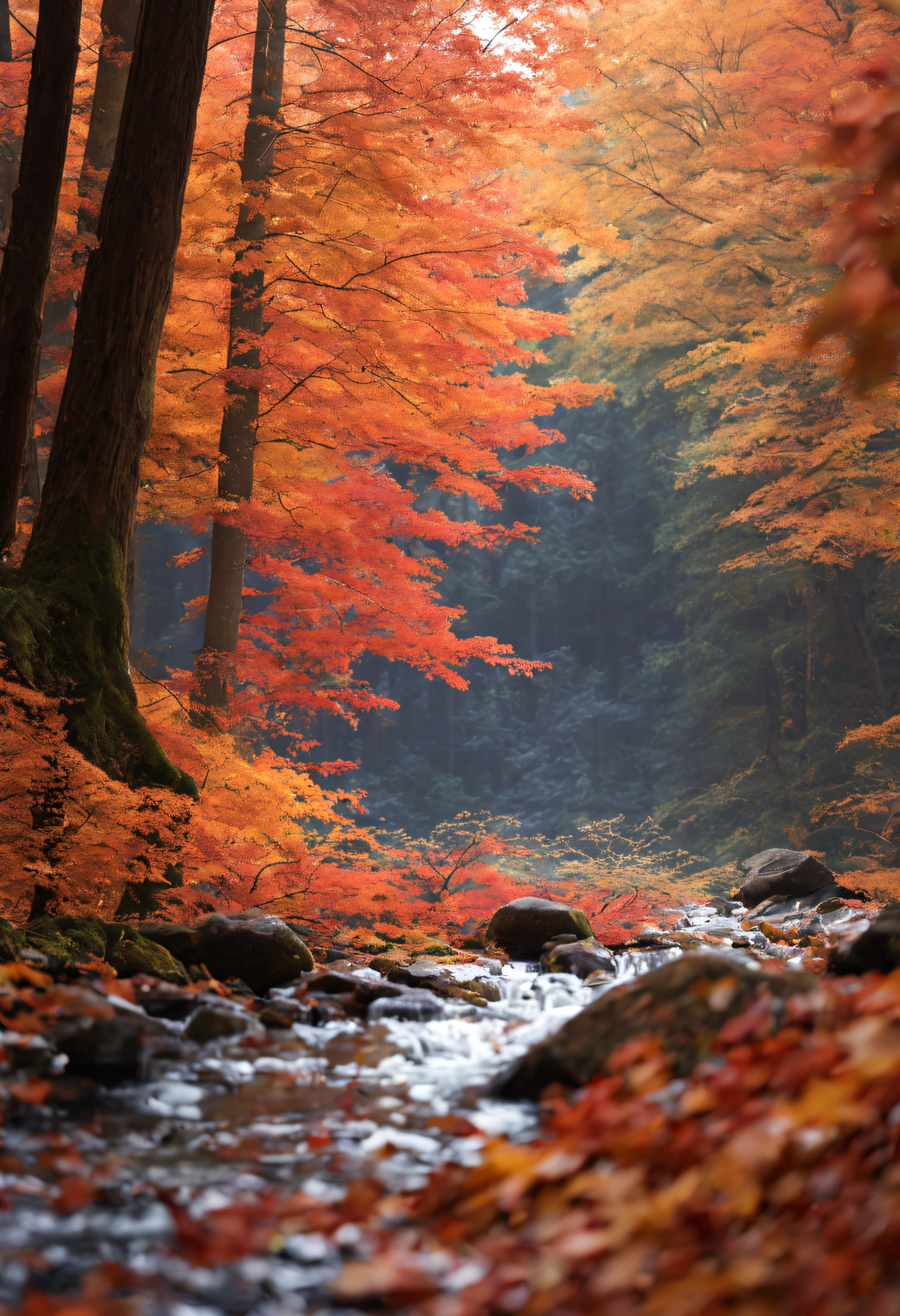 Live Action,very real,crystal-clear,the woods,Colored leaves,Snowflake,yuki