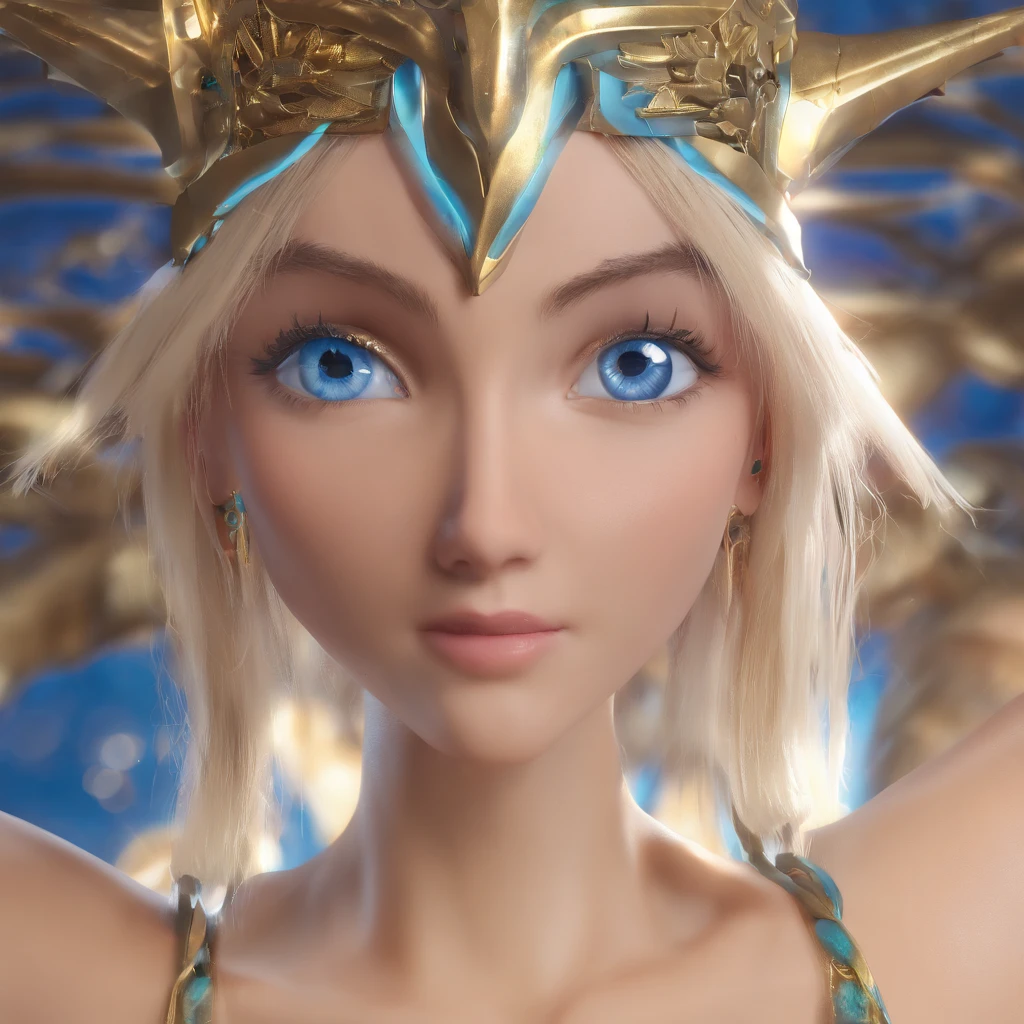 Sumetal, Olhos bonitos, (((Azul_olho))), ..3d, Cinematic lighting, 8K resolution, Blonde with the title Scream at Hogwarts