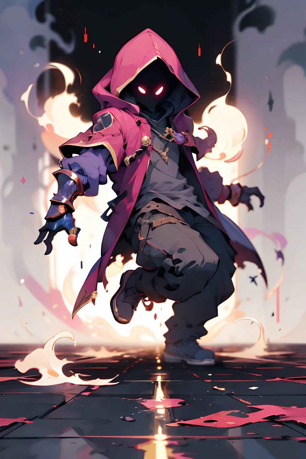 master part, absurdos , A purple magician representing the rule of shadows