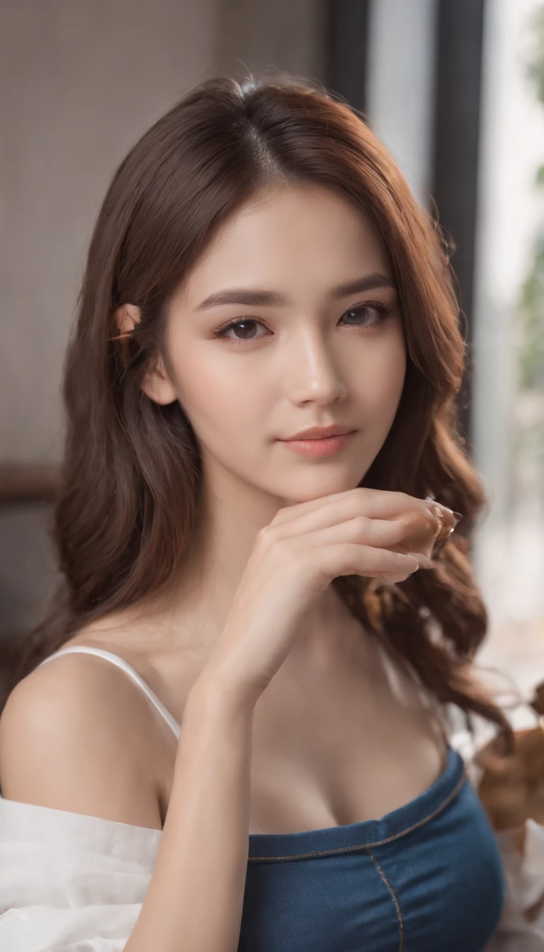 Full Length Image, Masterpiece, Top Quality, Raw Photo, Photorealsitic, Beautiful Girl, Cute, Fine Eyes, Hairstyle Arrangement, Depth of Field, Ultra High Resolution, (Realistic and realistic photo: 1. 37), High Resolution RAW Color Photo, Fine, very detailed, highly detailed eyes and face, sharp pupils realistic pupils, sharp focus, cinematic lighting, coherent hair, blonde hair, clean clothes, close-up of face, masterpiece, realistic skin texture, ultra fine, shiny hair and skin American New York  flowers, flower fields background, best quality, realistic, ultra fine, delicate, high resolution, 8K wallpaper, one beautiful woman, one beautiful woman Blonde braided hair, Large cleavage visible, Wearing flattering see-through dress shirt with open collar, Sharp focus, Perfect dynamic composition, Fine and beautiful eyes, Thinning hair, Fine and realistic skin texture, Fine details, Model body shape Thinning hair, Fine and realistic skin texture, Smiling, Dynamic angle, Full body shot, Elegant, Model's body type, highest quality, realistic, Super detailed, finely, High resolution, 8k wallpaper, 1 beautiful woman,, light brown messy hair, wearing a business suit, sharp focus, perfect dynamic composition, beautiful and detailed eyes, thin hair, Detailed realistic skin texture, smile, close-up portrait, model body shape,cleavage, Poetic shots, hazy light and shadow, aestheticism, melancholic film, (cloudy), 