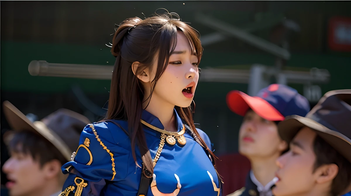 Opening Mouth gasp be in agony
