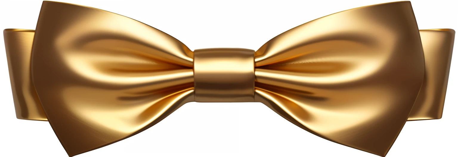 Golden Ribbon, neck bowtie, Set off in bright metallic gold, bowknot, Bow tie, gold color scheme, gold, golden colored, shining gold, realistic gold, big ribbon, gold foil, gold cloth