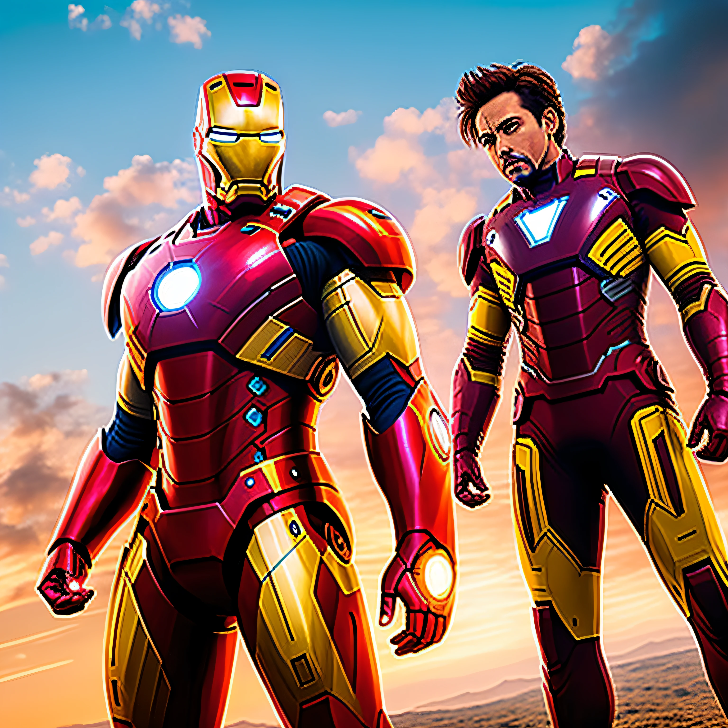 Kakarot and Iron Man