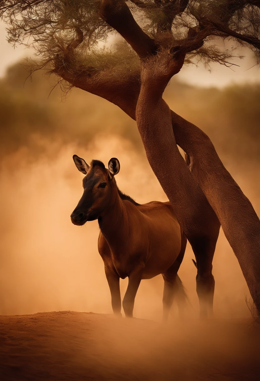 animais como se estiversse sendo parido pela terra, Rising from the dust of the earth and spoiling