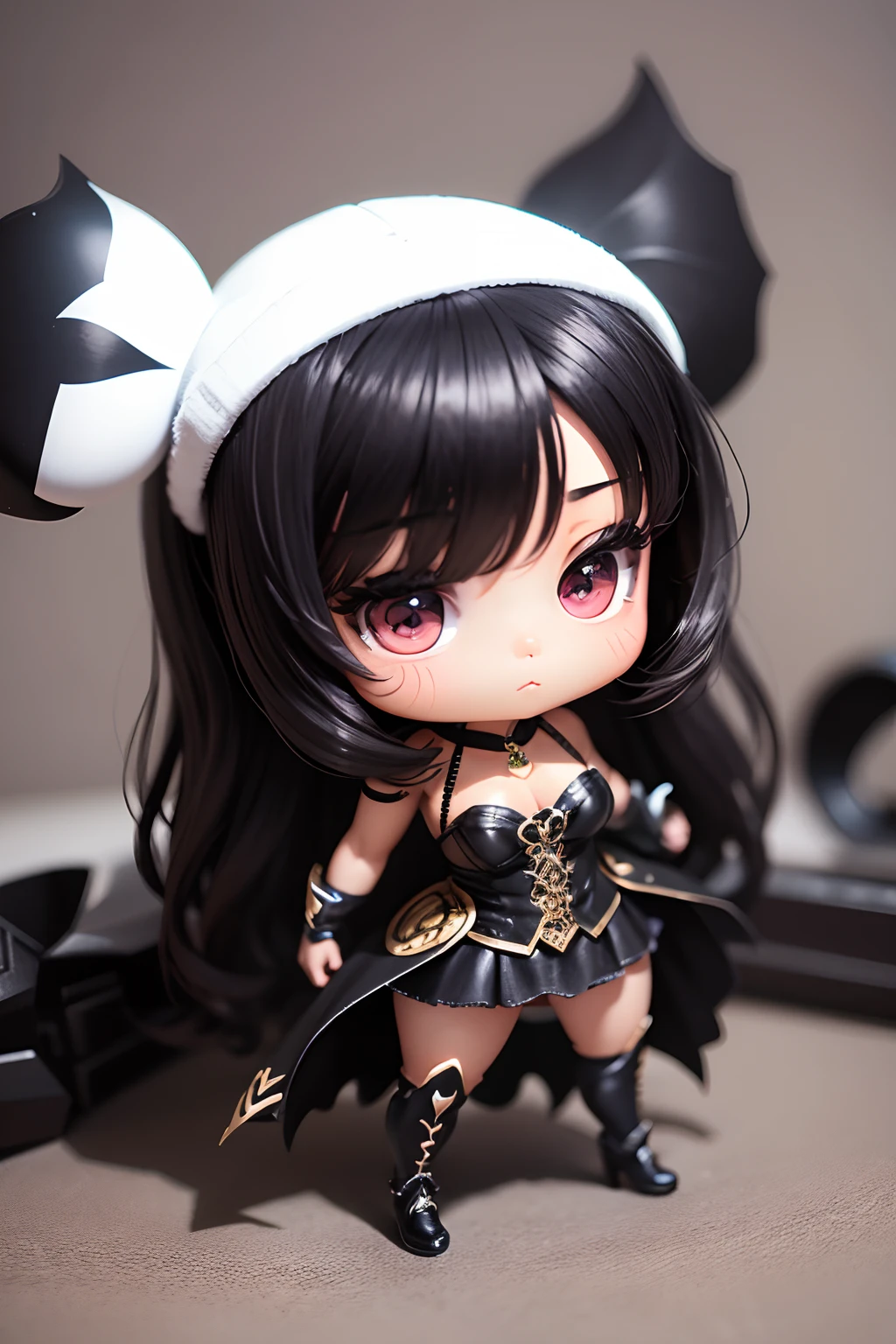 super deformada chibi pequena mulher negra