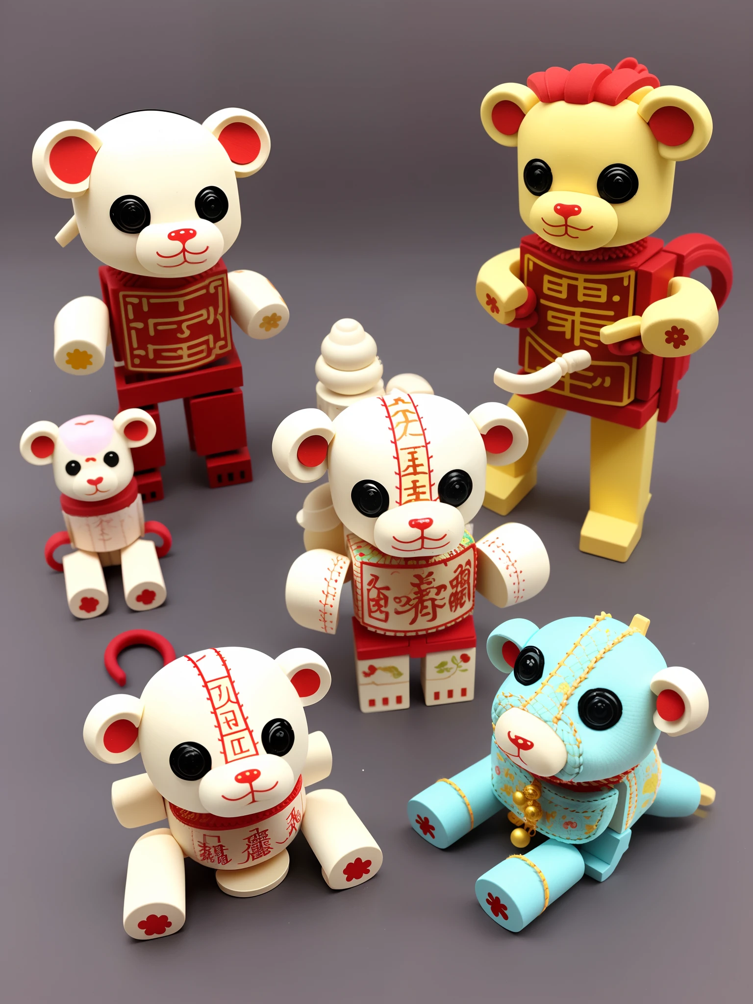 chineseZodiac，Stitching block toys