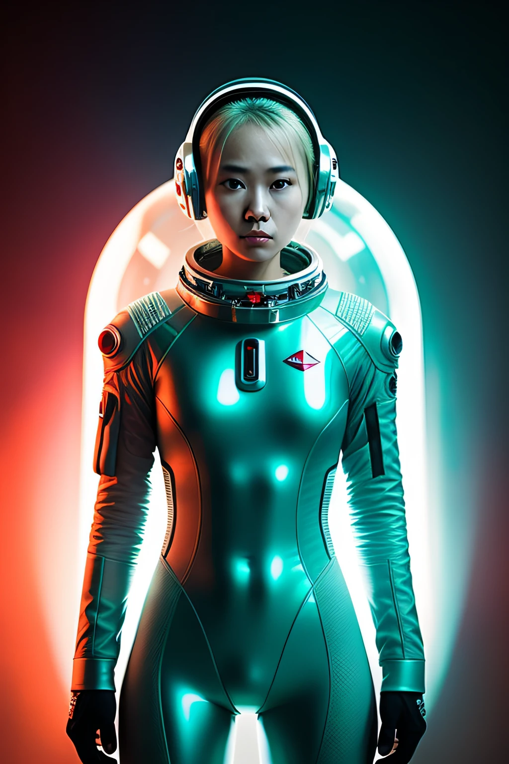 Young female blonde beautiful perfect in sexy transparent astronaut suit j0rd7nj0n3s in space, Beautiful face, Photorealistic, (Portrait), [Smoke], [Heavy fog], Natural lighting, Shallow depth of field, Shot on a Canon EOS-1D X Mark III, 50mm lens, f/2.8, (intricately details, ultra - detailed), ((RAW color)), Sharp focus, hdr, 4K 分辨率, cinematic movie