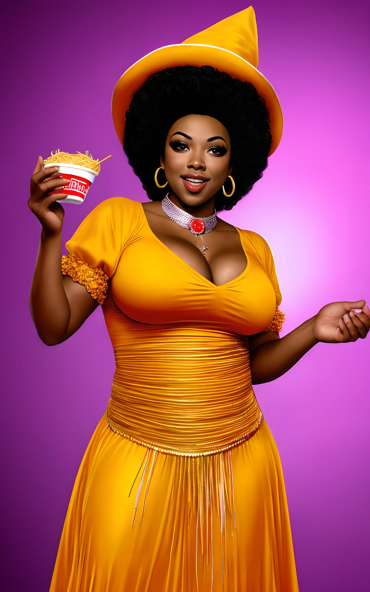 Rasputia from NORBIT (2007) played by Eddie Murphy EATTING spaghetti crazy style dressed up as Rasputia (man in drag)