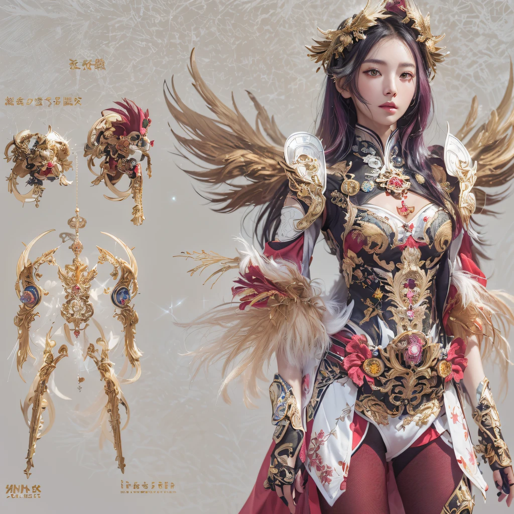 （（Red and white mech girl））National wind circle，Flying nine-tailed fat skull flame ethereal toad star，Golden-black damask white rabbit fur bra，Fuchsia pink diamonds, Tulle burgundy diamond shin guard，CG ，Light orange full set of thick mechs，Giant，, Realistic secret girl rendering, detailed face of a asian girl, Reality in the secret world, Smooth CG art, Realistic. Cheng Yi, Realistic secret style, A lovely secret rendering, 8K portrait rendering, Render character art 8 K, Kawaii realistic portrait，Golden-black damask white rabbit fur bra，Fuchsia pink diamonds, Tulle burgundy diamond shin guard((ultra real detailed.mecha-girl)Mink cotton suit mech，Bright blue and white feathers gold silk shoulder pads，Shi Zhonghu Huhu female Taoist，Tailfire，Tattooed with，Genius ratio，Silicone texture，Short bright purple hair，3D modeling，4K,8K,16K smooth (Masterpiece, Top quality, Best quality, offcial art, Beauty and aesthetics: 1.2), Very detailed, Colorful, Most detailed, branches,mecha-girl, （Mards）mecha-girl（canyons）， （Linen Future Mecha Girl）， Angry fighting stance， looking at the ground， Batik linen bandana， Crane pattern long sleeve garment，Mecha Maiden Canyon（Abstract propylene splash：1.2）， Dark clouds lightning background，Sprinkle with golden mech girl powder（realisticlying：1.4），Black color hair，Flour fluttering，rainbow background， A high resolution， the detail， RAW photogr， Sharp Re， Nikon D850 Film Stock Photo by Jefferies Lee 4 Kodak Portra 400 Camera F1.6 shots, Rich colors, ultra-realistic vivid textures, Dramatic lighting, Unreal Engine Art Station Trend, cinestir 800，Flowing black hair,（（（Red and white mech girl））），Front view，Pure transparency，Wear boxing gloves，Ice is permeable to gas，Film light and shadow，Panorama ultra-wide angle，extremely happy，The texture of the real person is delicate，Strong visual impact，Hyper-detailing，Dream girl，Refined face，prettyeyes，high saturated，Wear reflective sunglasses with a thick gold thread，crystal-clear，Good interpersonal skills