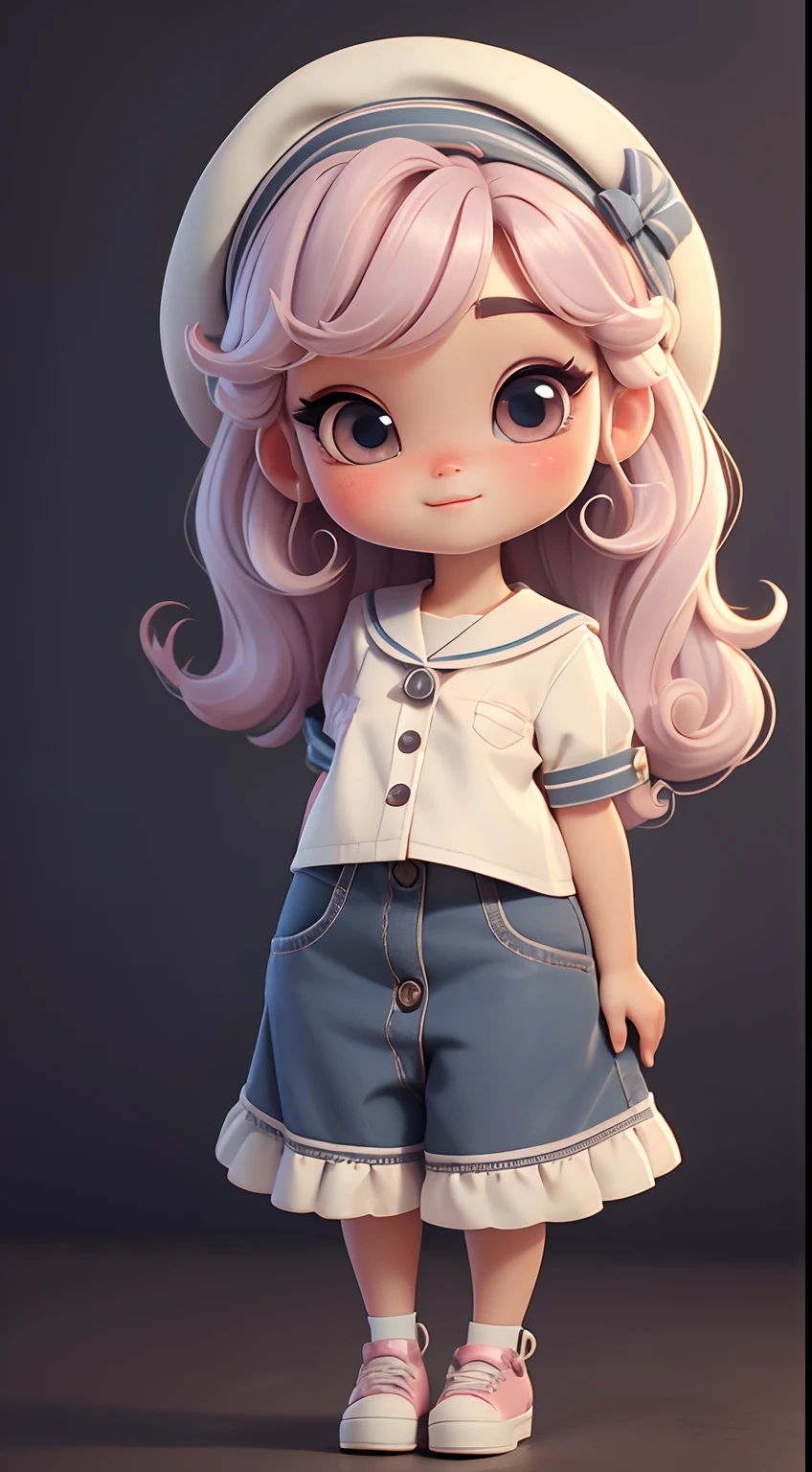 Create a series of cute and cute chibi style dolls,Featuring the cute Lolita theme, Each has a lot of detail and 8K resolution. All dolls should follow the same solid color background pattern,And finish in the image, Pubic Area Showing (full bodyesbian, including legs: 1.5)
Mini sailor doll: Call her Marina. She must have little colorful hair. Your eyes should be large and expressive, Long eyelashes and rosy cheeks. Delicate white smile. Marina must wear a shirt, T-shirt, Pants and gorgeous sailor hats. She had to hold navigation accessories. Be sure to add details to your clothes, Such as buttons and pockets, Cute shoes
Make sure to add a shadow, Texture and detail of hair, The clothes ar, Safari paraphernalia, Make them more cute and charming.